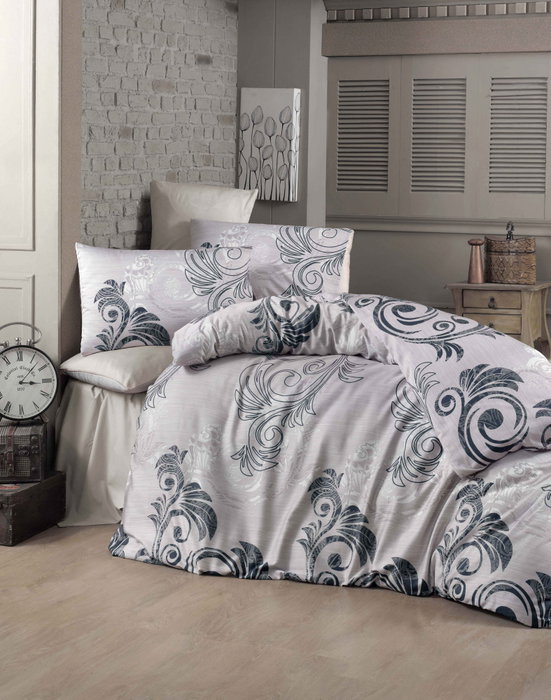 L'essentiel linge de maison Ottoman Juego de funda de edredón individual Ranforce L'essentiel linge de maison Ottoman Juego de funda de edredón individual Ranforce